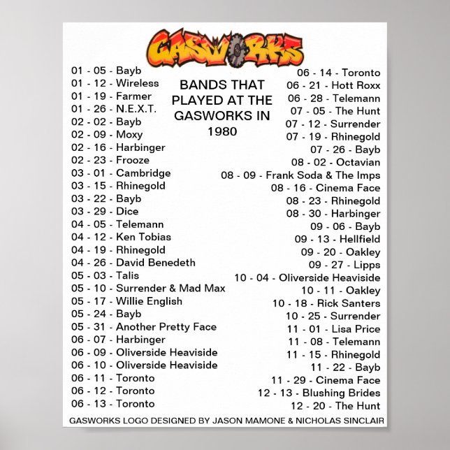 POSTER 1980 - ESCALIERS (Devant)