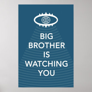 Poster 1984 De Big Brother Vous Regarde