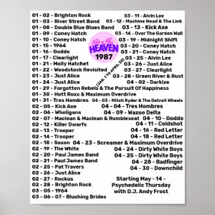 POSTER 1987 - ROCK'N'ROLL HEAVEN (PARTIE 1)