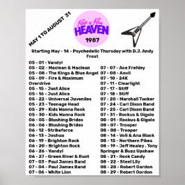 POSTER 1987 - ROCK'N'ROLL HEAVEN (PARTIE 2)