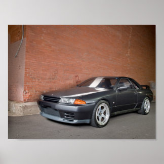 Poster 1989 Nissan Skyline R32 GT-R