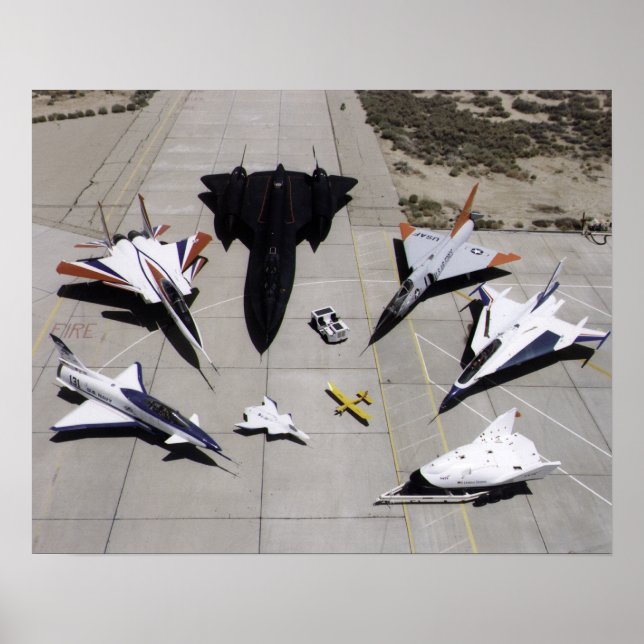 Poster 1997 Flotte d'aéronefs de recherche Dryden sur la  (Devant)