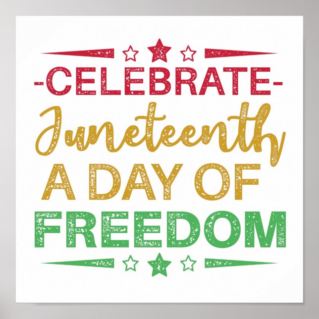 Poster 19°, Liberté des Afro-Américains. (Devant)