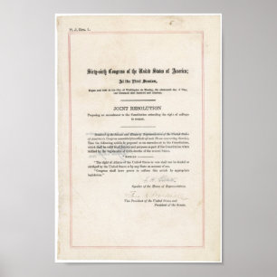 Poster 19e amendement