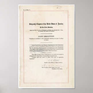 Poster 19e amendement