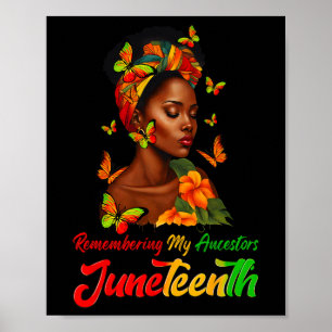 Poster 19ème Femmes Noires Africaines Cheveux Se Souvenir