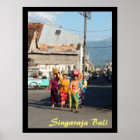 Poster 1 (24" x 18") Singaraja Bali Indonésie