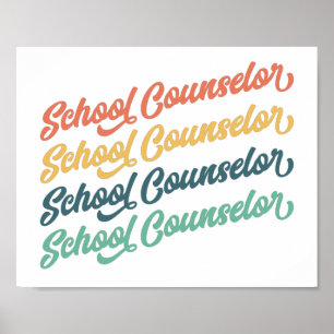 Poster 1/2- Retour À L'École Vintage Conseiller