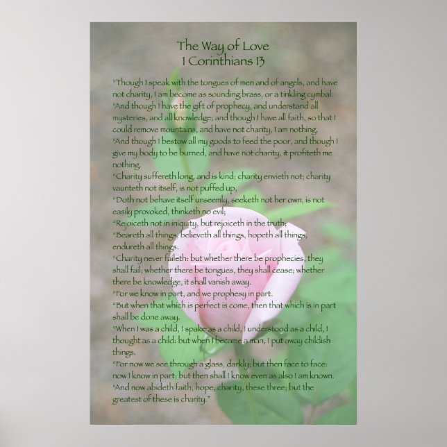 Poster 1 Corinthiens 13 (Devant)