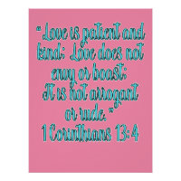 1 Corinthiens 13:4 L'amour est patient et bon