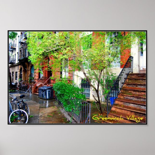 Poster 1 - Greenwich Village, New York (Devant)
