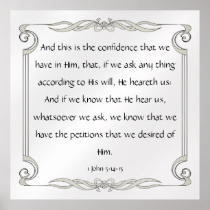 Poster 1 Jean 5:14-15