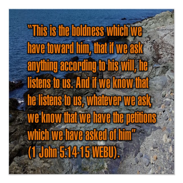 Poster 1 Jean 5:14-15 WEBU (Devant)