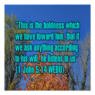 Poster 1 Jean 5:14 WEBU