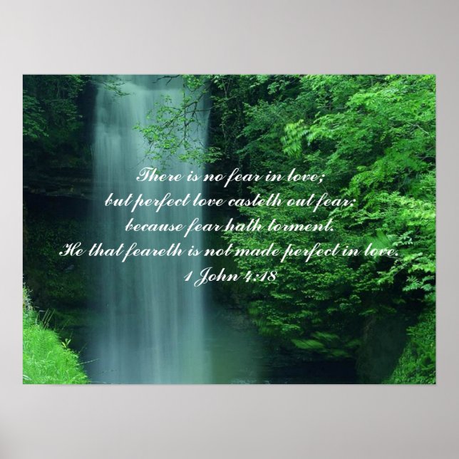 Poster 1 John 4:18 (Devant)