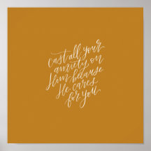 1 Pierre 5:7 "Jetez votre anxiété sur Lui" écrit