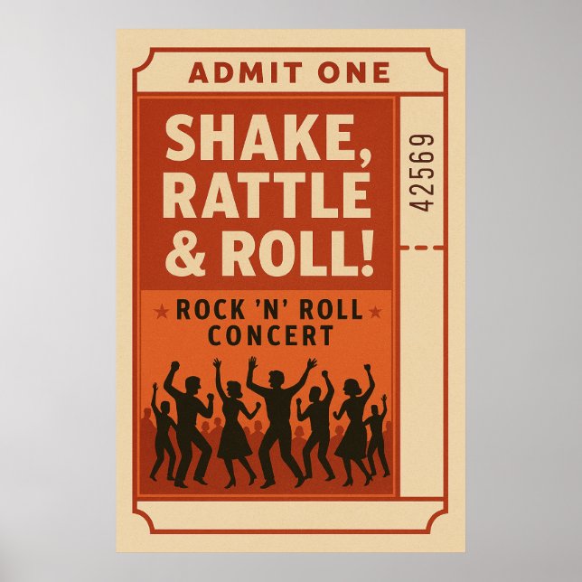 Poster 1, Shake, Rattle and Roll, (Vorne)