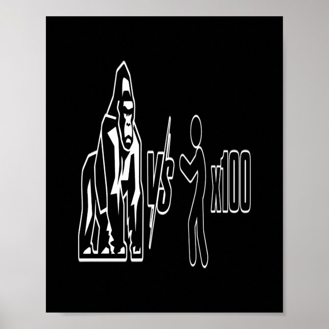 Poster 1 Silverback Gorilla vs 100 Humans_3 (Devant)