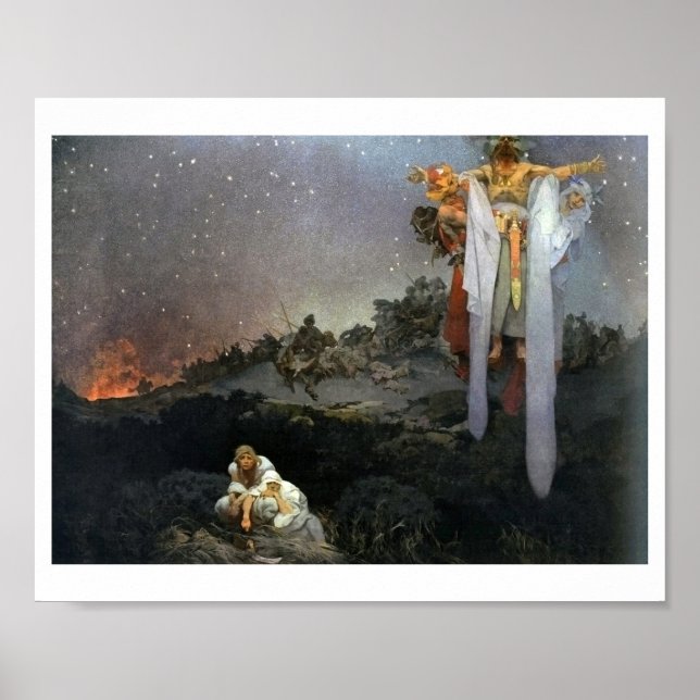 Poster #1 Slaves dans leur patrie d'origine, Mucha (Devant)