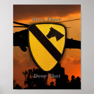 Poster 1er 7e Cavalry Air Cav Vietnam Nam War Patch