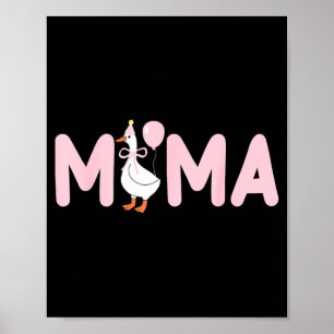 Poster 1er Premier Anniversaire Une Maman Famille D'oie I
