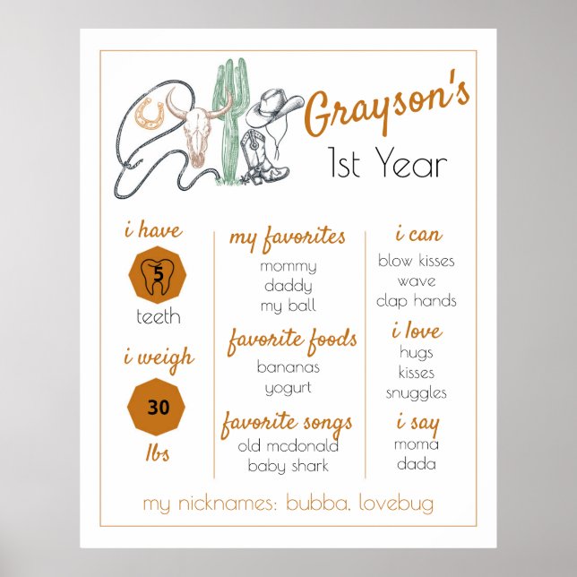 Poster 1er Rodéo, Premier Rodéo, Jalon, Occidental, Anniv (Devant)