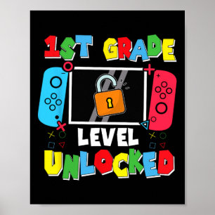 Poster 1ère année déverrouillée Retour à l'école Premier