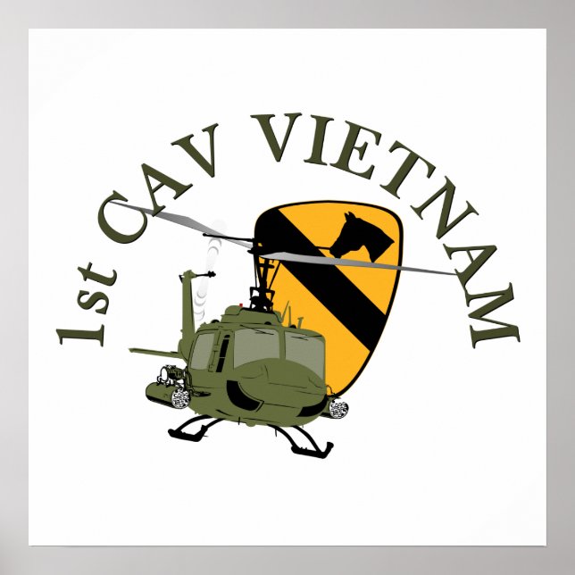 Poster 1ère Cav Vietnam (Devant)