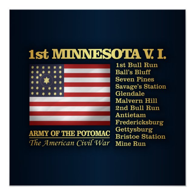 Poster 1ère Infanterie volontaire du Minnesota (BH) (Devant)