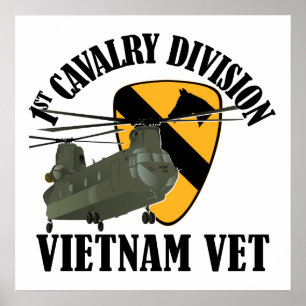 Poster 1st Cav Vietnam Vet - CH-47