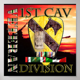 Poster 1st Cavalry Division Desert Storm Veteran
