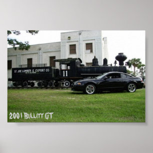 Poster 2001 Bullitt Mustang