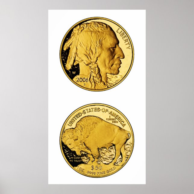 Poster 2006 American Buffalo Proof Gold Bullion Coin (Devant)