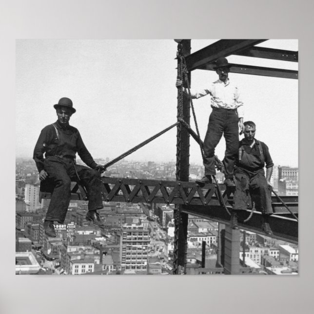 Poster 200 Pieds Au-Dessus Du Sol - Construction D'Un Gra (Devant)