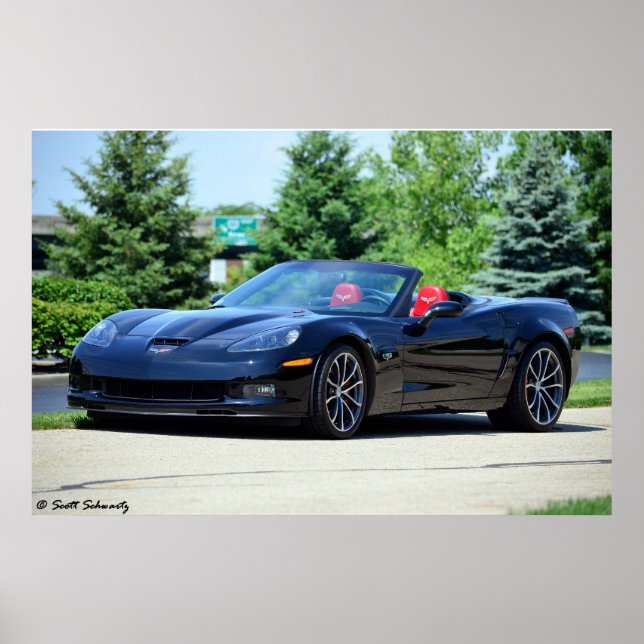 Poster 2013 60e anniversaire C6 Corvette 427 convertible (Devant)