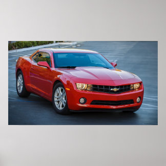 Poster 2013 Red Chevrolet Camaro