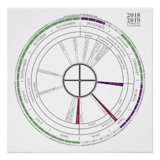 Poster 2018-2019 Calendrier liturgique Carré NOUVEAU !