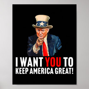 Poster 2020 - Je Veux Que Vous Gardiez L'Amérique Grande 
