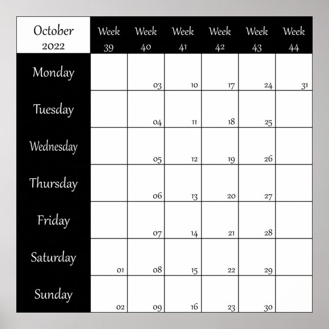 Poster 2022 Octobre planificateur numéro de puits (Devant)