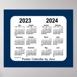 Poster 2023-2024 Boîte de police Calendrier de l'école bl