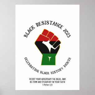 Poster 2023 BLACK HISTORY MONTH Resistance