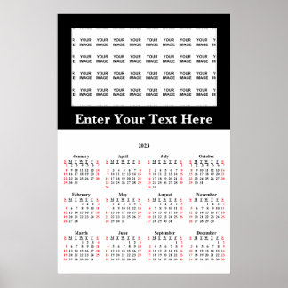 Poster 2023 Créez votre propre calendrier personnalisé av