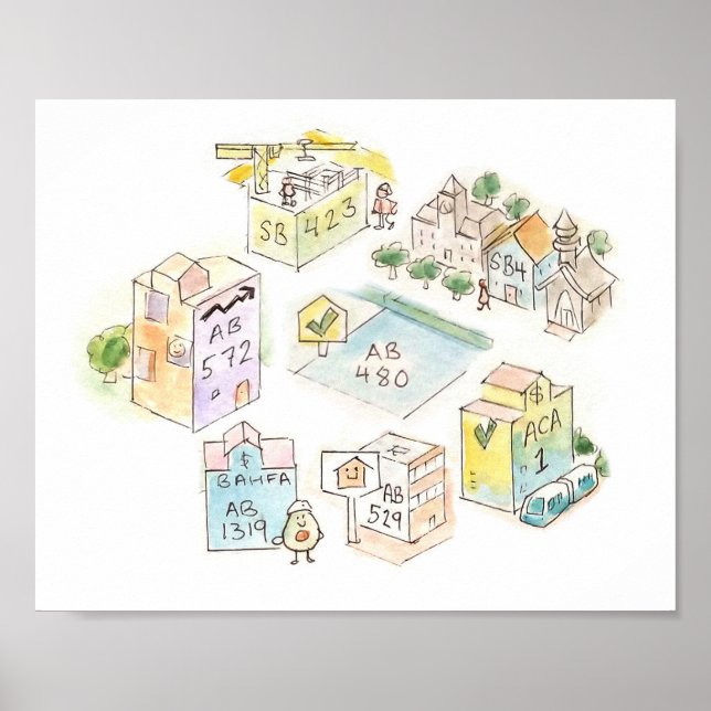 Poster 2023 Projets de loi sur le logement divers (Devant)