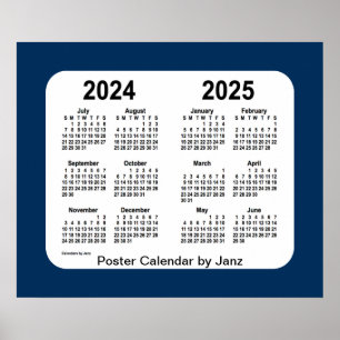 Poster 2024-2025 Boîte de police Calendrier de l'école bl