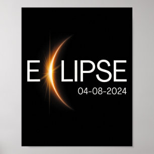 Poster 2024 Totalité Eclipse Solar 2024