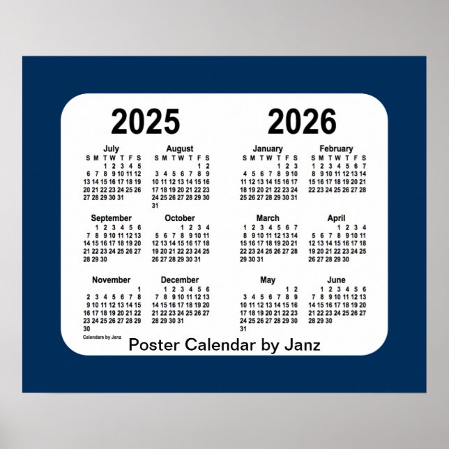 Poster 2025-2026 Boîte de police Calendrier de l'école bl (Devant)