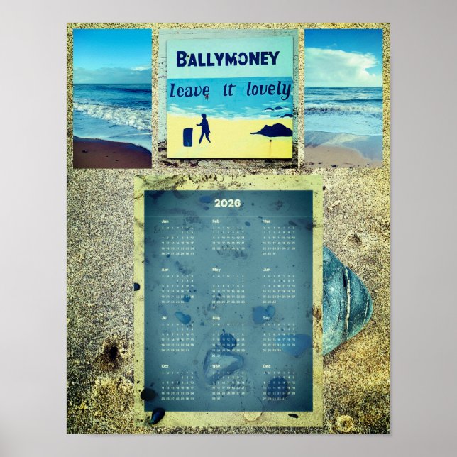 Poster 2026 Ballymoney Beach Wall Calendar (Devant)