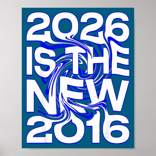 Poster 2026 New 2016 Retro Future Illustration (Devant)