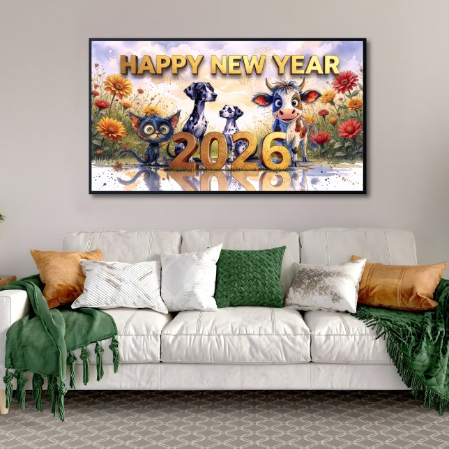 Poster 2026 Whimsical Animals Print/Samsung Frame TV Art (Créateur téléchargé)