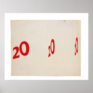 Poster 20 20 20 - 1962 - Edward Ruscha